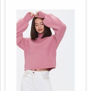 forever 21 ribbed turtleneck sweater